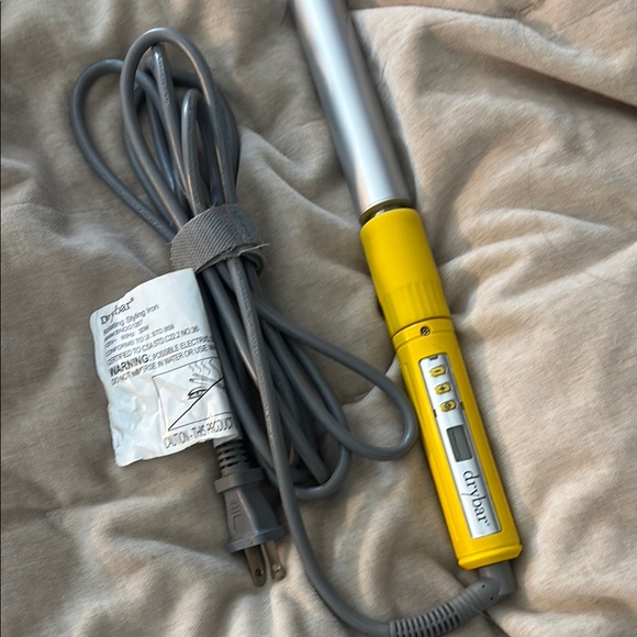 Drybar Silver and Yellow Curling Wand - Picture 2 of 4